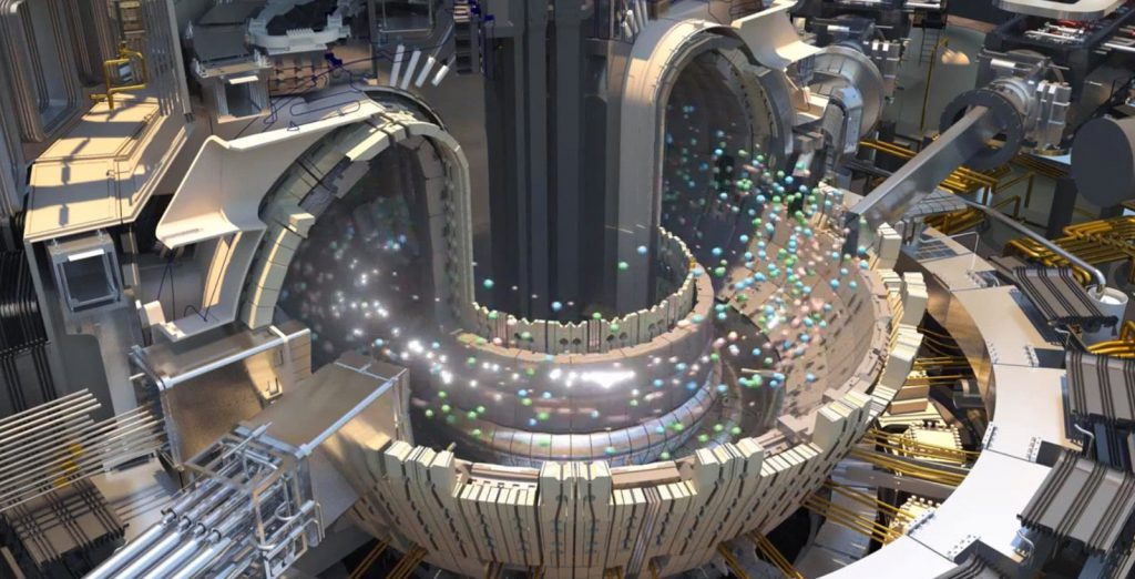 ITER estructura del dispositivo que pretende generar el fenómeno de fusión igual que el sol